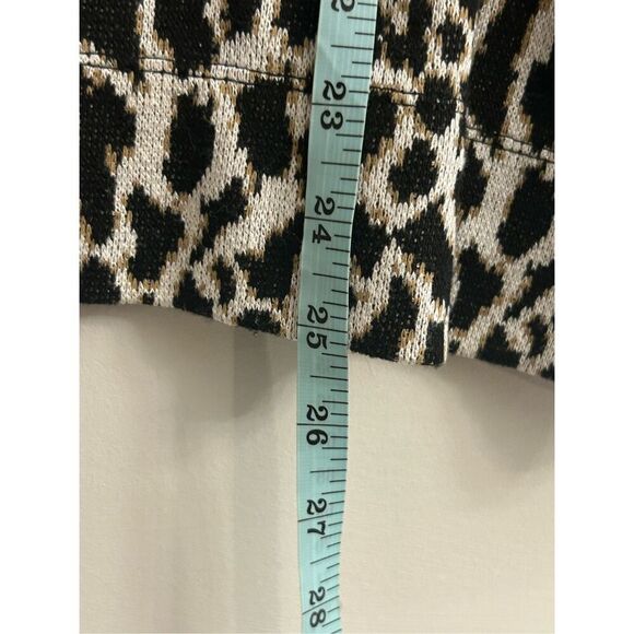 LOFT Plus leopard mock neck pullover 14 Large Mob wife - Picture 7 of 7